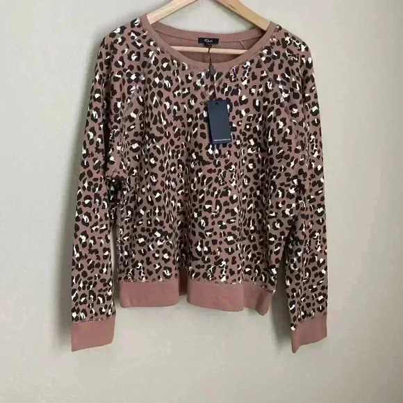 Rails Theo Sweatshirt Mountain Leopard Size Large - Picture 2 of 12
